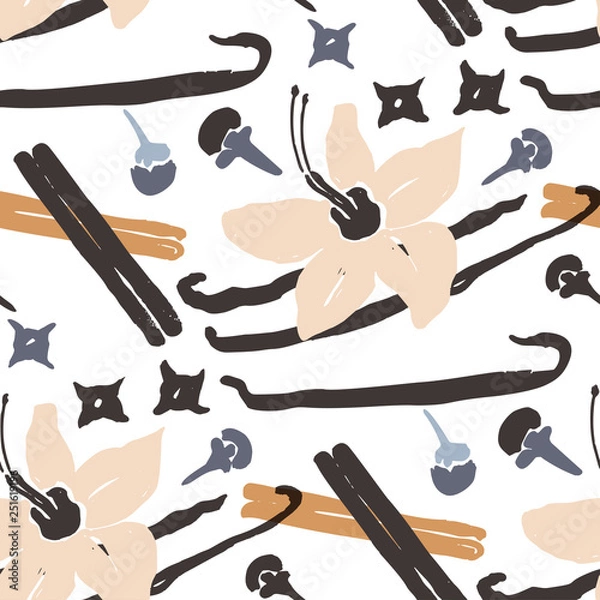 Fototapeta Abstract natural seamless pattern.