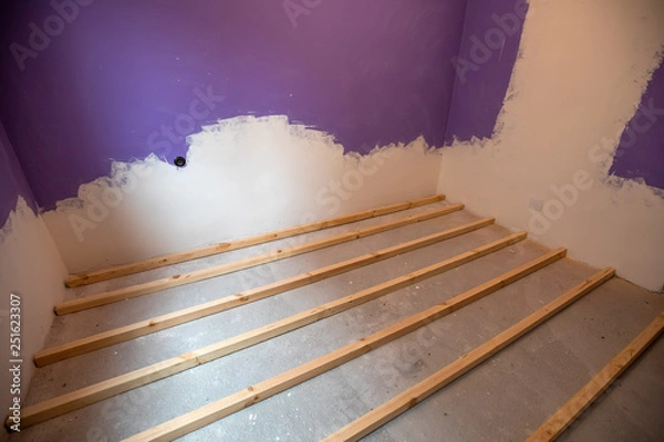 Obraz Preparing for new parquet 