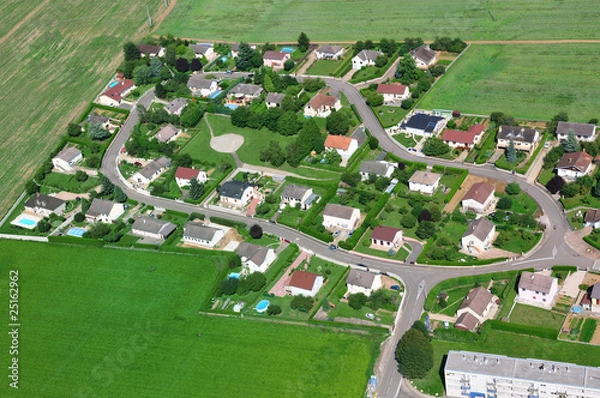 Fototapeta vue aérienne