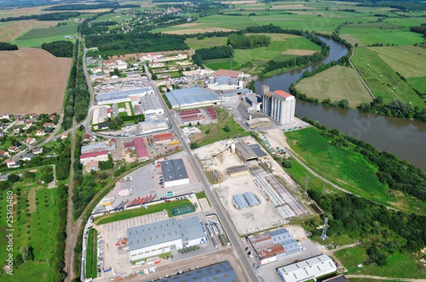 Fototapeta vue aérienne