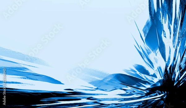 Obraz niebieska abstrakcja