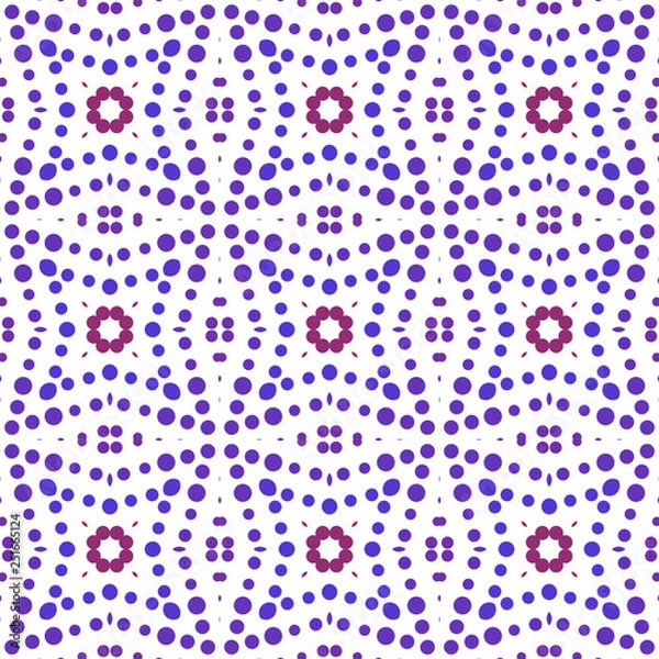 Fototapeta Seamless abstract pattern background with a variety of colored circles.