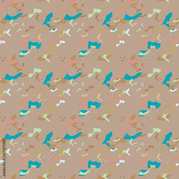 Fototapeta Seamless background pattern with various colored spots.