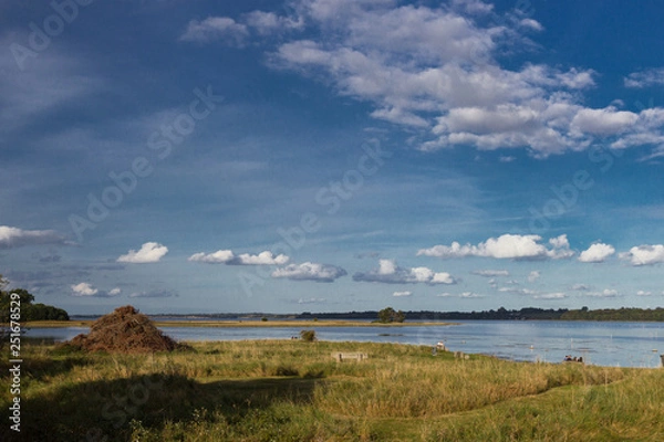 Fototapeta View of fjord near Holbaek, Denmark