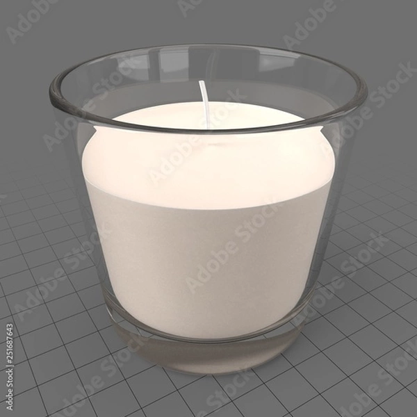 Obraz Aroma candle in glass holder