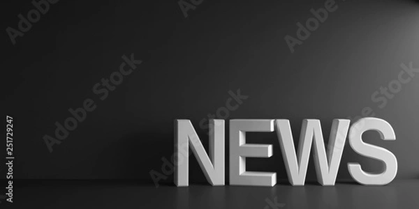 Obraz White word News