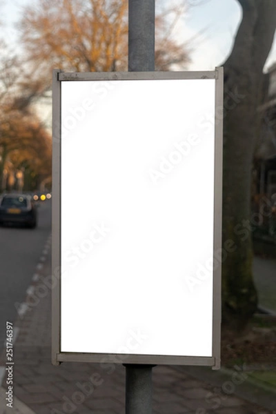 Obraz Blank Advertising Mini Billboard