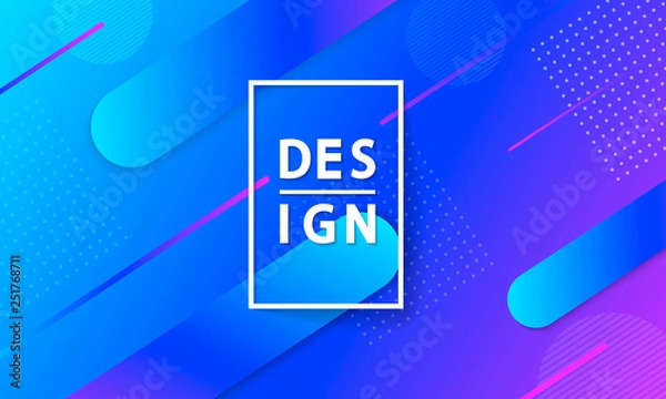 Fototapeta Covers with minimal design. Dynamic shapes composition. Cool bright covers. Geometric backgrounds for your design. Applicable for Banners, Placards, Posters, Flyers. Vector EPS10.