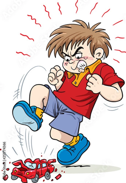 Obraz angry child