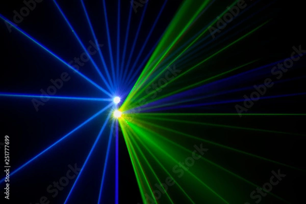 Obraz Stage lights with laser