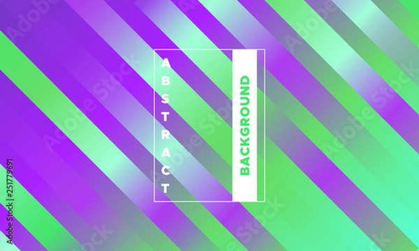 Fototapeta Abstract Geometric Banner with Gradient.