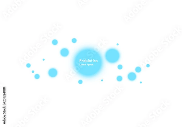 Obraz Cell background. Biology, Science background with cells. Biology background. Abstract vector cells illustration. Microscope view