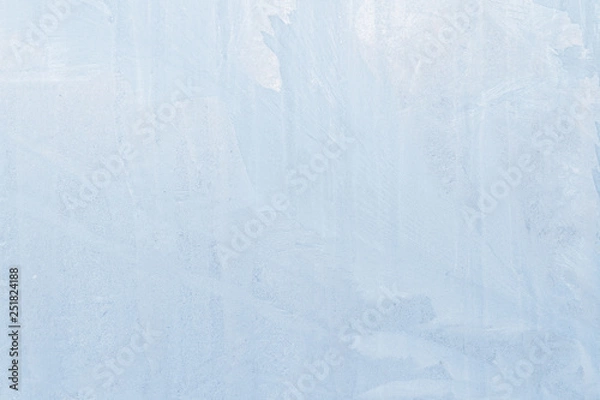 Obraz Frosty patterns on a frozen ice box in the early morning