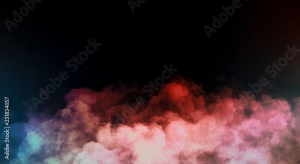 Obraz Abstract Smoke on black Background 