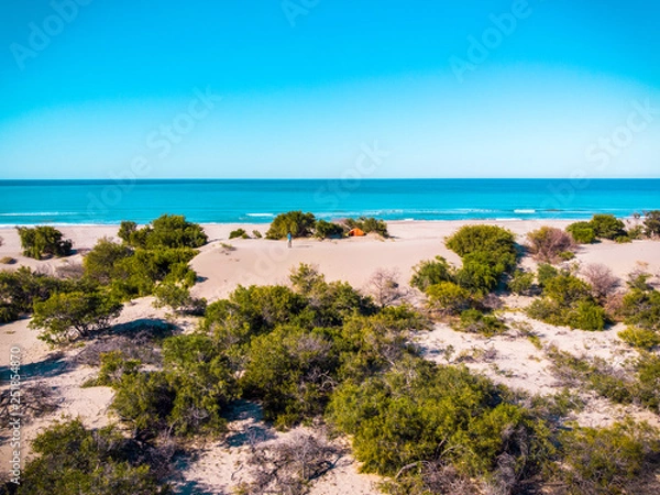 Fototapeta view of in mediterranean sea