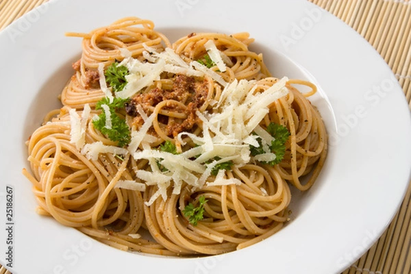 Obraz Spaghetti mit Pesto