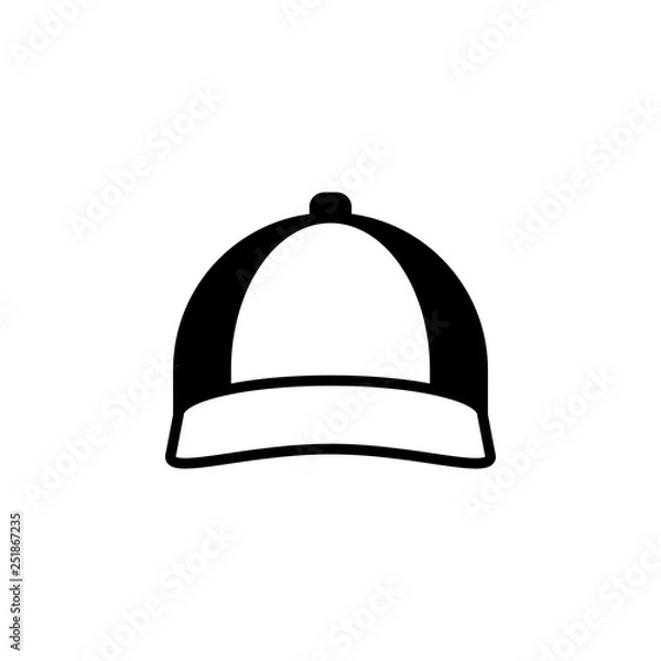 Fototapeta Cap icon vector. Cap vector design. sign design. flat style. Vector EPS 10