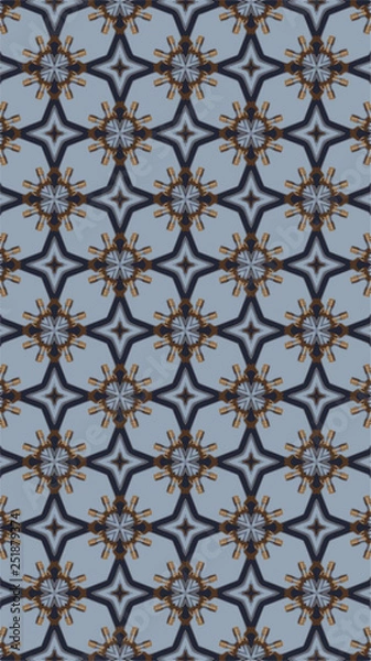 Fototapeta Ornate geometric pattern and abstract colored background