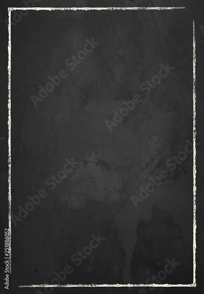 Fototapeta Chalkboard Border Menu