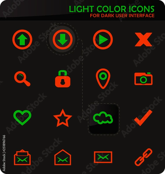Fototapeta User Interface icons set