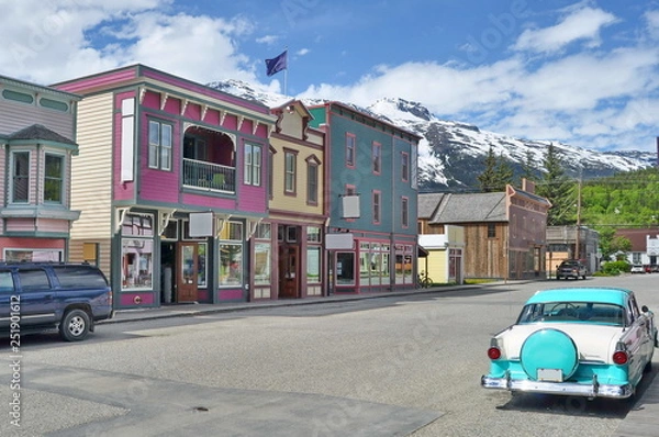 Obraz Street in Skagway, Alaska, USA