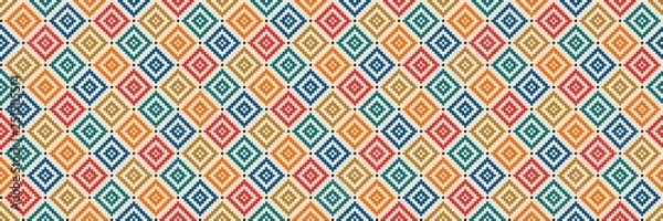 Fototapeta Aztec like style pattern illustration