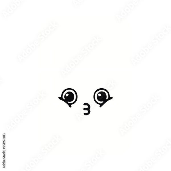 Obraz flat color retro cartoon fridge freezer