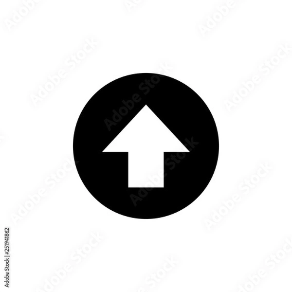 Fototapeta Arrow icon design template vector isolated