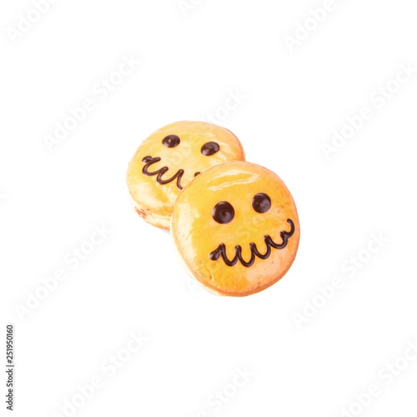 Fototapeta donut or donut with concept on a background.