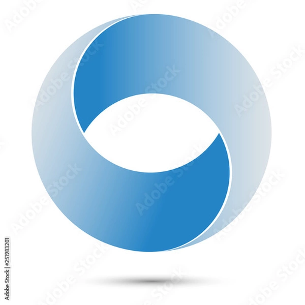Fototapeta Impossible Circle Sign. Abstract Design. Logo Template