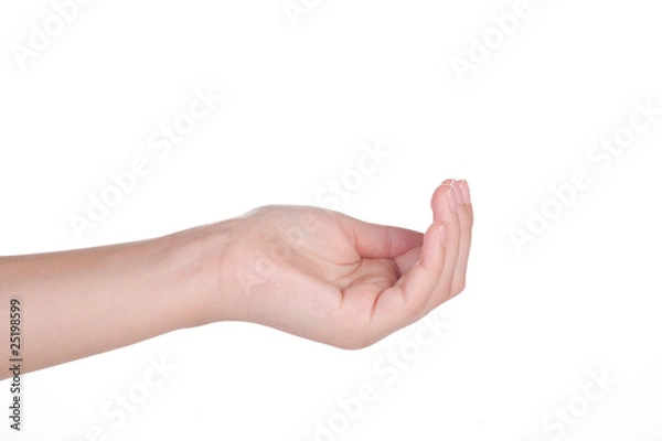 Obraz Female gestures, isolated on white