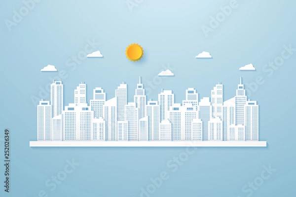 Obraz Cityscape , paper building