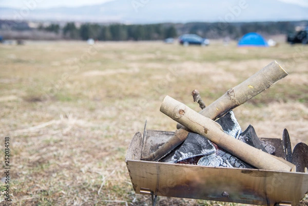 Fototapeta 焚火台