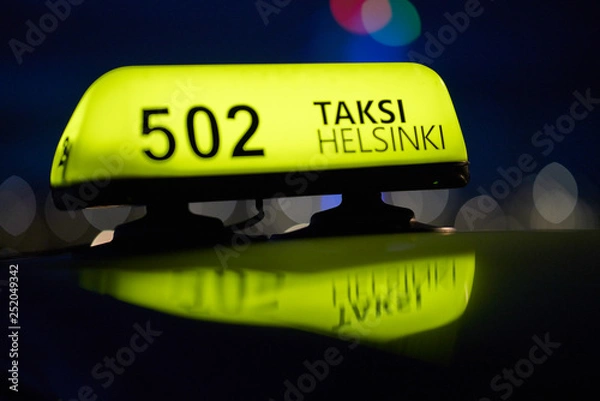 Fototapeta Top design of a taxi