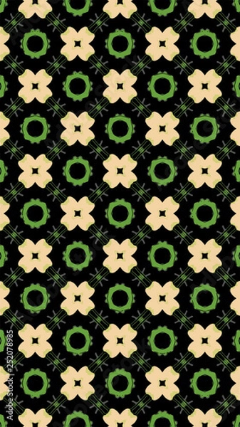 Fototapeta Ornate geometric pattern and abstract colored background