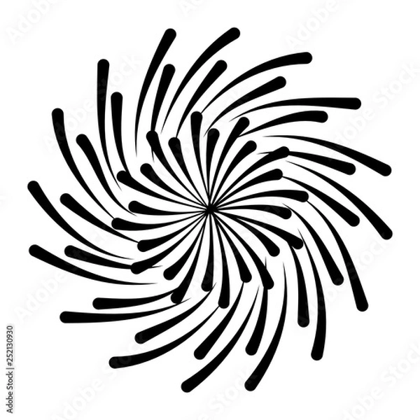 Fototapeta sunburst circular isolated icon