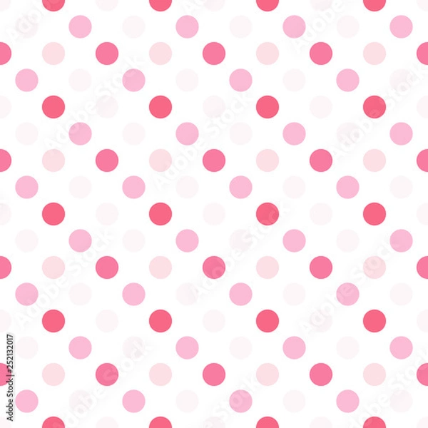 Obraz Abstract round seamless pattern. Geometrical background with circles. Vector illustration.