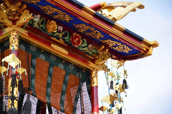 Fototapeta 日本、春の高山祭の山車