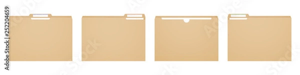Obraz Folder Manila na raporty i sprawy archiwalne.