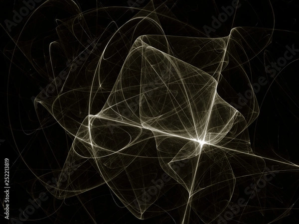 Fototapeta  surreal futuristic digital 3d design art abstract background fractal illustration for meditation and decoration wallpaper