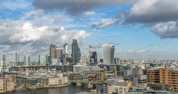 Obraz the financial district skyline of london 