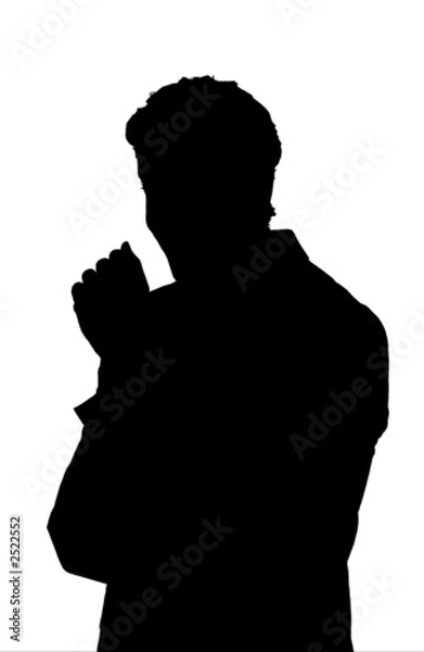 Obraz Business Man Silhouette