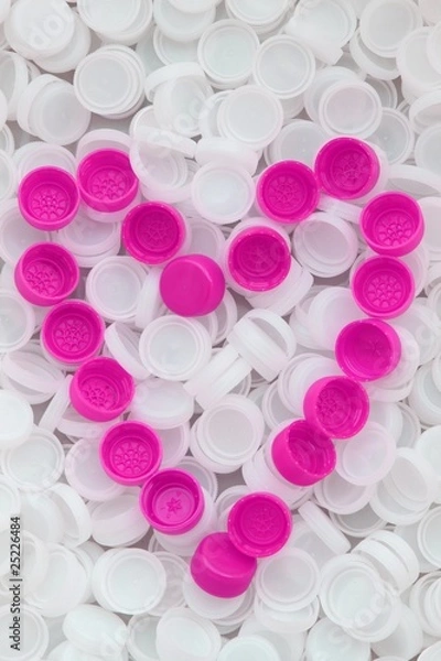 Obraz Recyclage coeur... la vie en rose