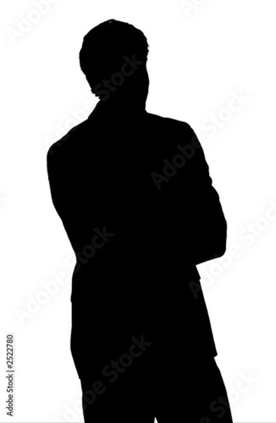 Obraz silhouette uomo business