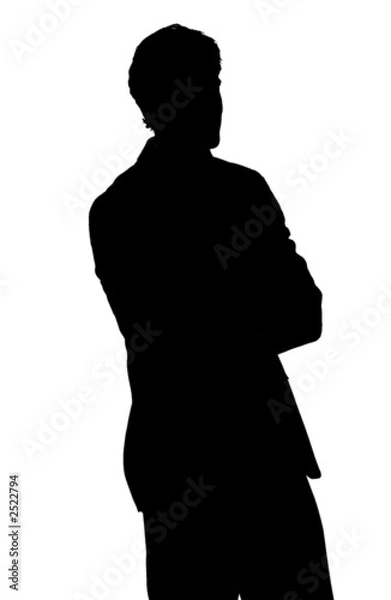 Obraz silhouette uomo business