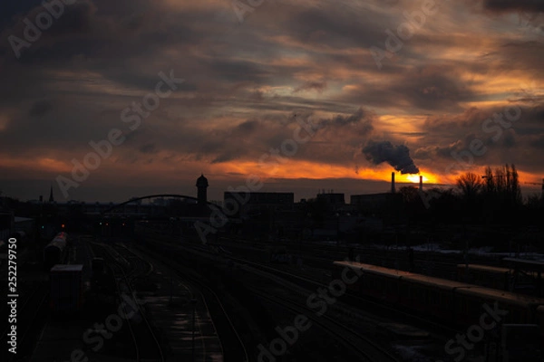 Obraz sunset in berlin