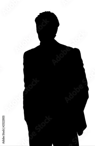 Obraz silhouette uomo business