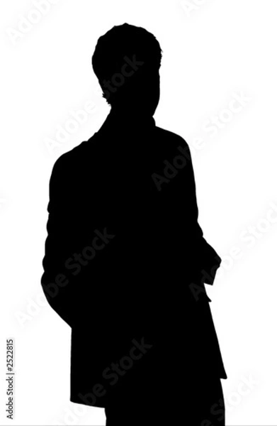 Obraz sihlouette uomo business