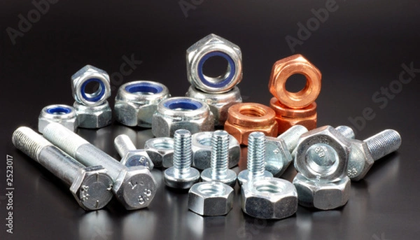 Obraz screws and nuts