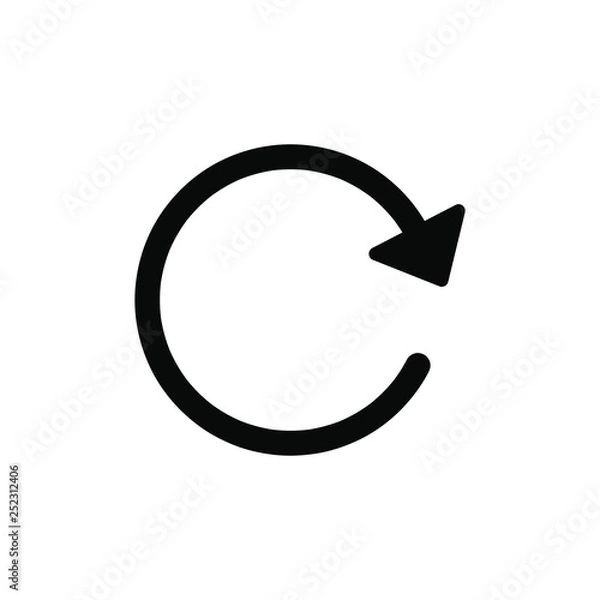 Obraz refresh icon, refresh symbol, update sign. vector.